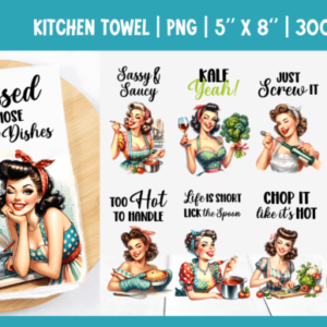 Funny House Wife Kitchen Towel Bundle