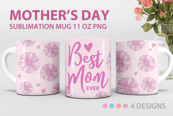 Sublimation Mug Wrap for Mother's Day